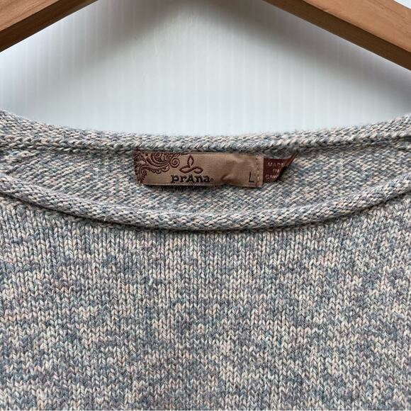 Prana womens Astrid sweater grey and pink side zip detail size Large - Picture 11 of 13